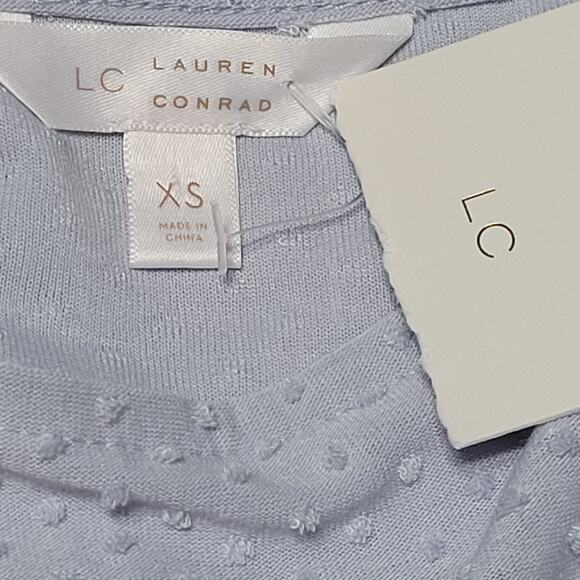 Light Blue Square Neck Blouse Size XS - Picture 3 of 5